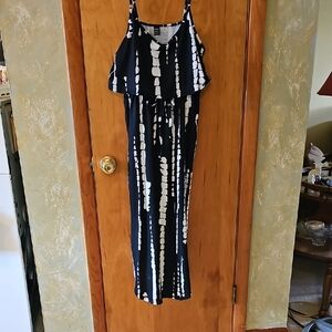 SHEIN Black and White Maxi Dress